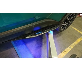 Бокові пороги Оригінал V2 (2 шт., алюм.) для Toyota C-HR 2016-2023 рр