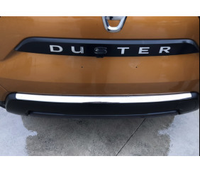 Накладка на задній бампер Carmos V1 (нерж) для Renault Duster 2018-2024 рр