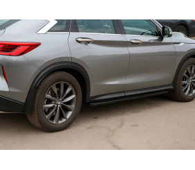Бокові пороги (2 шт) для Infiniti QX50 2018- рр