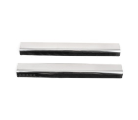 Накладки на пороги Натанико (нерж) Premium - стрічка 3М, 0.8мм для Kia Niro 2016- рр