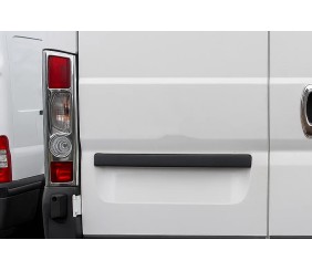 Накладки на стопи прямі (2 шт, нерж.) для Citroen Jumper 2007-2025 рр