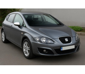 Накладки на дзеркала (2000-2010, 2 шт, нерж) Carmos - Турецька сталь для Seat Leon рр