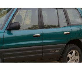 Накладки на ручки (4 шт, пласт) для Toyota Rav 4 1996-2001 рр