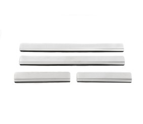 Накладки на пороги OmsaLine (нерж) для Toyota Corolla 2013-2019 рр