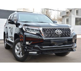 Накладки на передній і задній бампер TRD (2017-) Білий колір для Toyota Land Cruiser Prado 150 2009-2023 рр