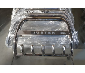 Кенгурятник RNDT.09.F1-58.6 (нерж.) для Dacia Duster 2008-2018 рр