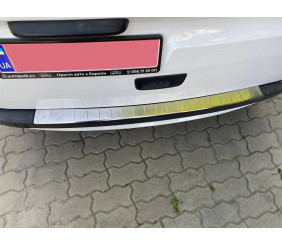 Накладка на задній бампер OmsaLine (2013-2026, нерж.) для Renault Kangoo рр