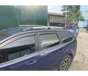 Алюмінієві рейлінги (Caravan, хром) для Ford Focus II 2005-2008 рр