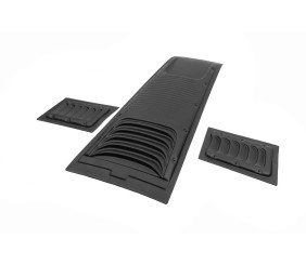 Накладка на капот V1 (ABS) для Toyota Hilux 2015- рр