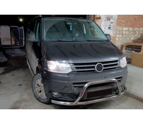 Кенгурятник WT006ST (нерж) для Volkswagen T5 2010-2015 рр