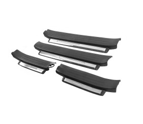 Пороги з підсвічуванням (чорні) для Toyota Land Cruiser Prado 150 2009-2023 рр