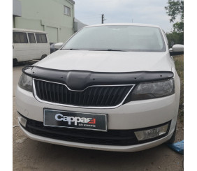 Дефлектор капота (EuroCap) для Skoda Rapid 2012-2019 рр