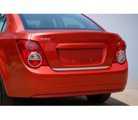 Кромка багажника (Sedan, нерж.) для Chevrolet Aveo T300 2011-2020 рр