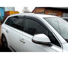 Вітровики з хром молдингом (4 шт, HIC) для Ауди Q7 2015- рр