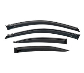 Вітровики з хром молдингом (4 шт, HIC) для Lexus IS 2005-2013 рр