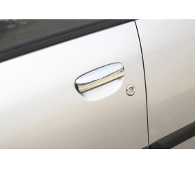 Накладки на ручки (4 шт, нерж) для Mitsubishi Colt 2004-2012 рр