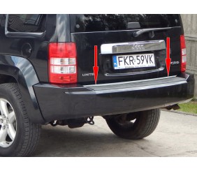 Кромка багажника (нерж.) для Jeep Cherokee/Liberty 2007-2013 рр