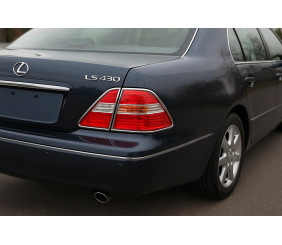 Накладки на стопи (2 шт., пласт) для Lexus LS 2001-2006 рр