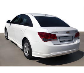 Накладка на задній бампер SD (Meliset, під фарбування) для Chevrolet Cruze 2009-2015 рр