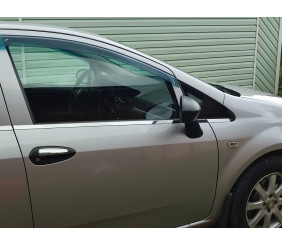 Накладки на ручки (4 шт, нерж) Carmos - Турецька сталь для Fiat Linea 2006-2018 рр