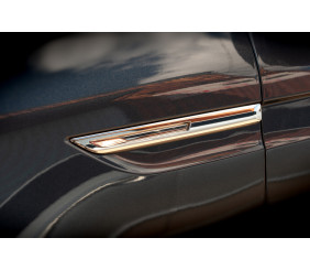 Накладки покажчика повороту 2016-2020 (2 шт., нерж) для Renault Megane IV рр