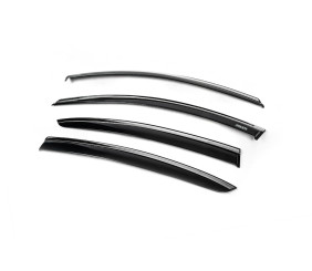 Вітровики з хромованим молдингом SD (4 шт, Niken) для Renault Megane IV 2016-2025 рр
