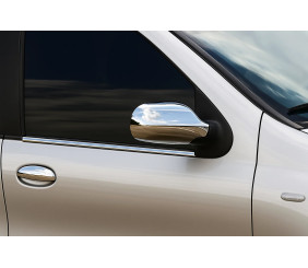 Накладки на ручки (4 шт., нерж.) для Fiat Albea 2002-2012 рр