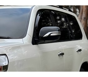 Кришки дзеркал (з повторювачем, стиль 2016) Білий колір для Toyota Land Cruiser 200 2007-2021 рр