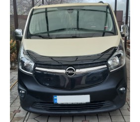 Зимова накладка на решітку Глянцева для Opel Vivaro 2015-2019 рр