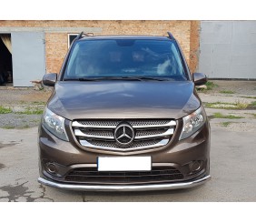 Передній захист ST008 (нерж.) для Mercedes Vito/V-class W447 2014- рр