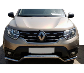 Передній захист WT008 (нерж.) для Dacia Duster 2018-2024 рр