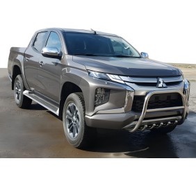 Кенгурятник WT003-Special (нерж) для Mitsubishi L200 2015-2024 рр