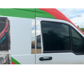 Накладки на дверні стійки (4 шт, нерж) для Ford Connect 2010-2013 рр