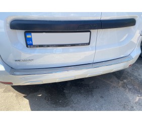 Накладка на задній бампер Carmos (нерж) для Renault Dokker 2013-2022 рр