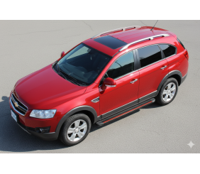 Бокові пороги Maya Red (2 шт., Алюміній) 2006-2015 для Chevrolet Captiva рр