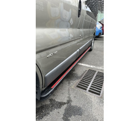 Бокові пороги Maya Red (2 шт., алюміній) Довга база для Fiat Talento 2016- рр