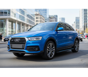 Бокові пороги Maya Blue (2 шт., алюміній) для Ауди Q3 2011-2019 рр