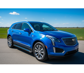 Бокові пороги Maya Blue (2 шт., алюміній) для Cadillac XT5 2016- рр