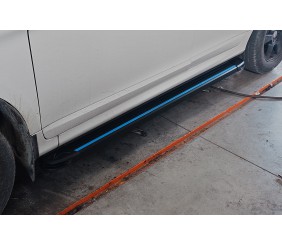 Бокові пороги Maya Blue (2 шт., алюміній) для Volvo XC60 2009-2017 рр