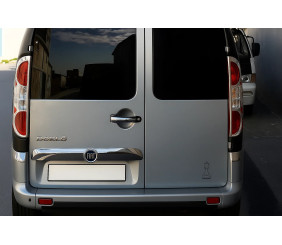 Накладки на стопи (2 шт, нерж.) Carmos - турецька сталь для Fiat Doblo I 2005-2010 рр