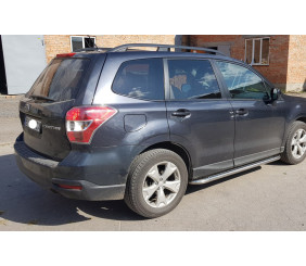 Бокові пороги Premium (2 шт., нерж.) Ø60 для Subaru Forester 2013-2018 рр