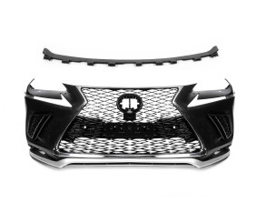 Бампер з решіткою в рестайлінг дизайні для Lexus NX 2014-2021 рр