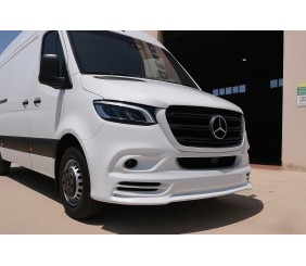 Накладка на передній бампер V3 (під фарбування) для Mercedes Sprinter W907/W910 2018- рр