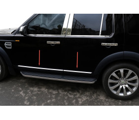Молдинг дверної OmsaLine (4 шт., нерж.) для Land Rover Discovery III 2004-2009 рр