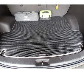 Килимок багажника (EVA, чорний) (5 місць) для Hyundai Santa Fe 2 2006-2012 рр