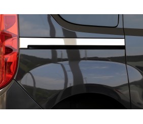 Молдинг під зсувну двері широкий (2 шт., нерж.) для Fiat Doblo II 2010-2022 рр