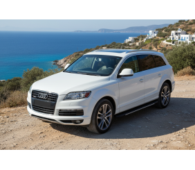 Бокові пороги Bosphorus Grey (2 шт., алюміній) для Ауди Q7 2005-2015 рр