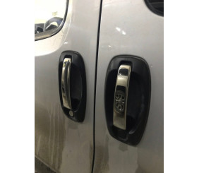 Хром на ручки (4 накладки, нерж.) Carmos - Турецька сталь для Fiat Fiorino/Qubo 2008-2024 рр