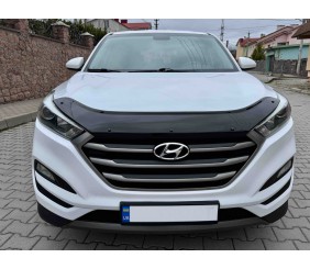 Дефлектор капоту (EuroCap) для Hyundai Tucson TL 2016-2021 рр