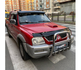 Дефлектор капота (EuroCap) для Mitsubishi L200 1996-2006 рр